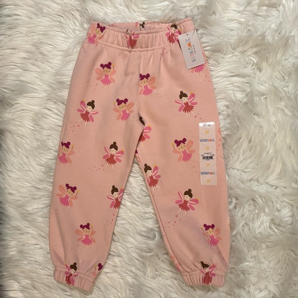 NWT Garanimals Fairy Fleece Sweatshirt & Joggers Set 2T Toddler Girl Pink - Picture 6 of 8